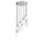 Z-Lite Alton Chandelier, 11-Light, 24 In.W x 14.25 In.H, Brushed Nickel/Clear+Frosted 824P-11R-BN - alternate 2